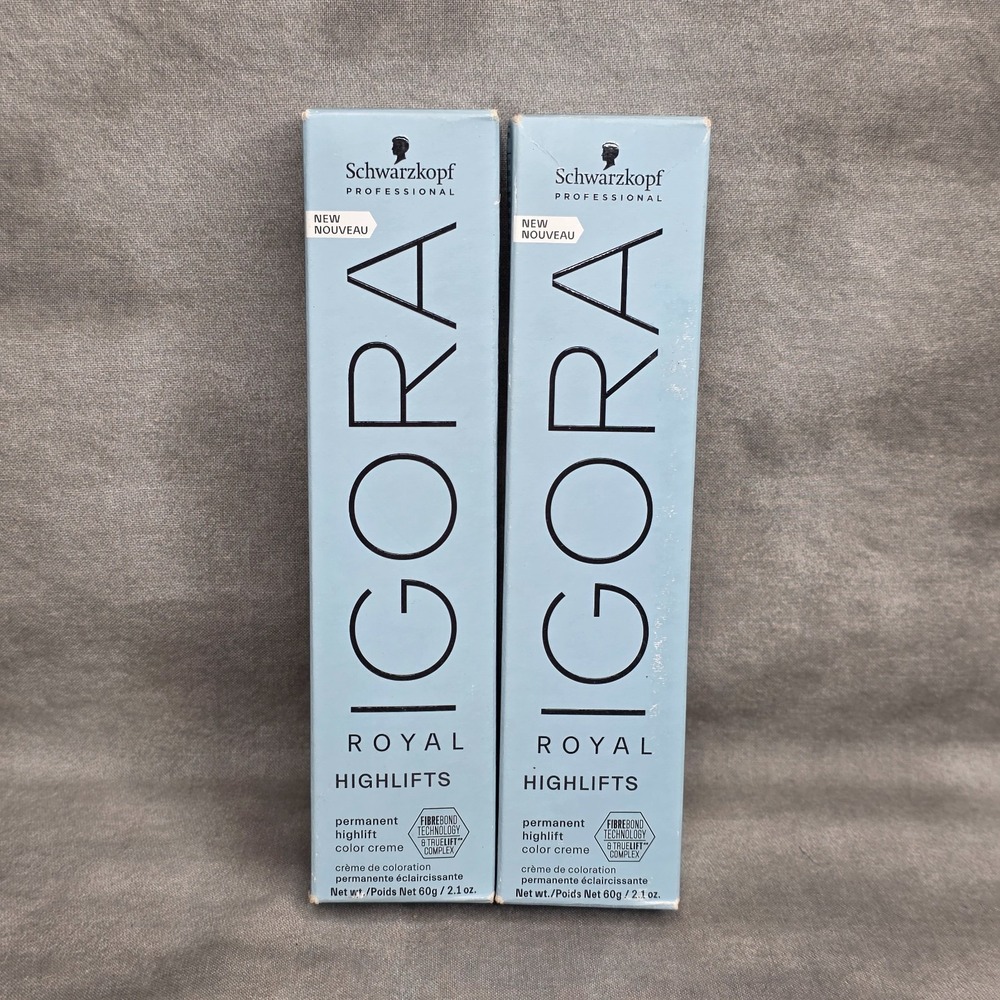 (X2) Schwarzkopf Igora Royal Highlifts 12-19 SPECIAL BLONDE CENDRE VIOLET 2.1 oz